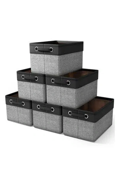 SORBUS SORBUS 6-PACK COLLAPSIBLE FABRIC STORAGE BINS