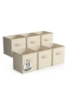 Sorbus 6-pack Collapsible Storage Cube In Beige