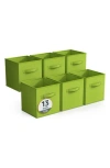 Sorbus 6-pack Collapsible Storage Cube In Green