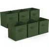 Sorbus 6-pack Collapsible Storage Cubes In Dark Green