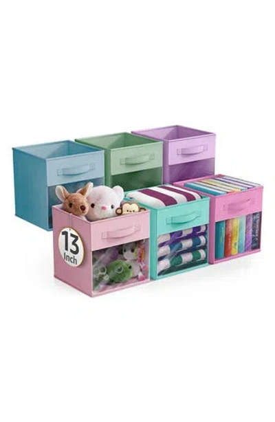 Sorbus 6-pack Window Collapsible Storage Bins In Multi