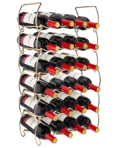 SORBUS SORBUS 6-TIER 24 BOTTLE STACKABLE WINE RACK