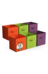 Sorbus 6-pack Collapsible Storage Cube In Multi