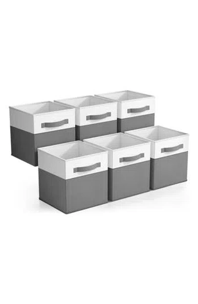 Sorbus 6-pack Foldable Storage Cube Bins In Gray
