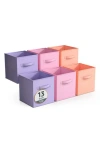 Sorbus 6-pack Large Collapsible Storage Bins In Multi