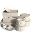 Sorbus 6pc China Storage Set In Neutral