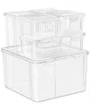 Sorbus 6pc Hardware Storage Container Set With Lids