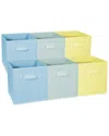 Sorbus 6pc Pastel Storage Bundle With Drawer And Closet B