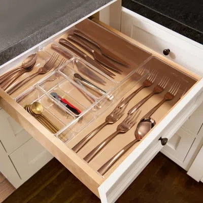 Sorbus 6-piece Kitchen Pantry Drawer Organizer Set In Clear