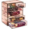 Sorbus 7-drawer Makeup And Jewelry Storage Case In Brown