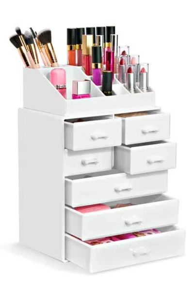 Sorbus 7-drawer Makeup Organizer Case In White