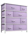 Sorbus 8-drawer Chest Dresser In Purple
