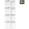 Sorbus 8-pack Airtight Dry Food Storage Containers In Transparent