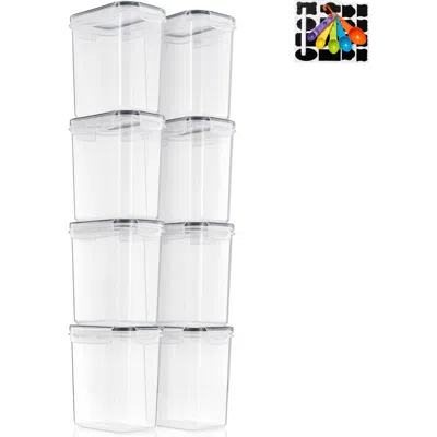 Sorbus 8-pack Airtight Dry Food Storage Containers In Transparent