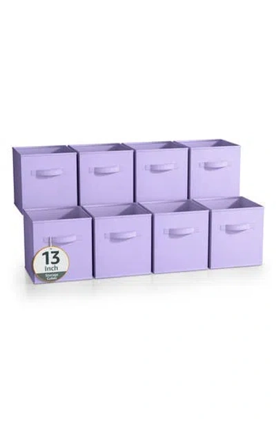 Sorbus 8-pack Collapsible Storage Cube In Pastel Purple