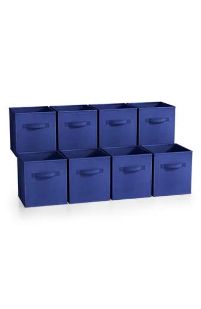 Sorbus 8-pack Collapsible Storage Cubes In Royal Blue
