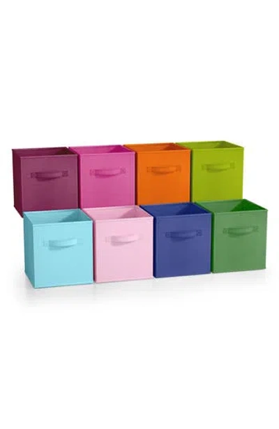 Sorbus 8-pack Foldable Storage Cube Bins In Deep Pastel