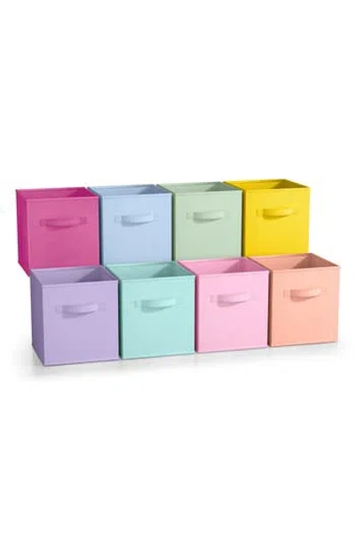 Sorbus 8-pack Foldable Storage Cube Bins In Light Pastels