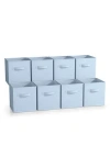 Sorbus 8-pack Foldable Storage Cube Bins In Pastel Blue