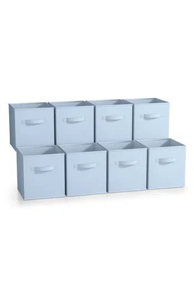 Sorbus 8-pack Foldable Storage Cube Bins In Pastel Blue