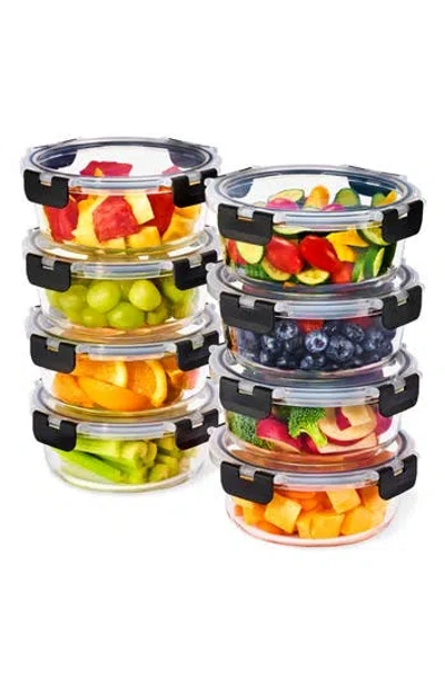 Sorbus 8-pack Glass Food Prep Storage Containers In Multi