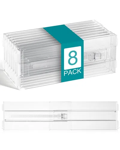 Sorbus 8-pack Adjustable Drawer Dividers In Transparent