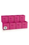 Sorbus 8-pack Collapsible Storage Cube In Pink