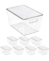 Sorbus 8-pack Large Stackable Storage Containers