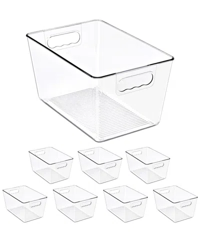 Sorbus 8-pack Large Storage Containers In Transparent