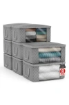 Sorbus 8-pack Medium Foldable Storage Bins In Gray