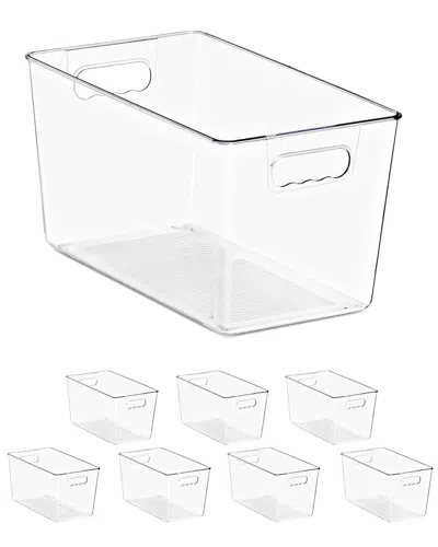 Sorbus 8-pack Xl Storage Containers In Transparent