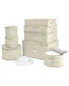Sorbus 8pc China Storage Containers In Beige