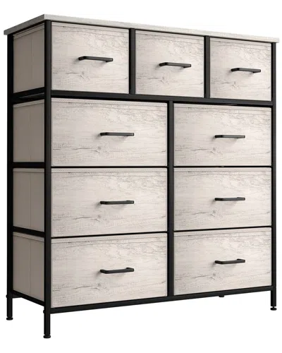 Sorbus 9-drawer Chest Dresser In Gray