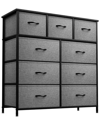 Sorbus 9-drawer Chest Dresser In Gray