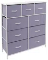 Sorbus 9-drawer Chest Dresser In Purple