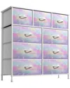 Sorbus 9-drawer Chest Dresser In Pink