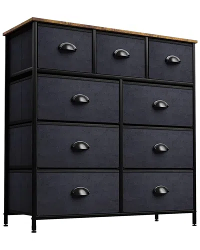 Sorbus 9-drawer Chest Dresser In Black