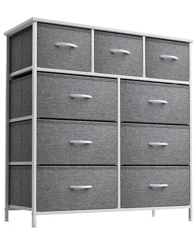 Sorbus 9-drawer Chest Dresser In Gray