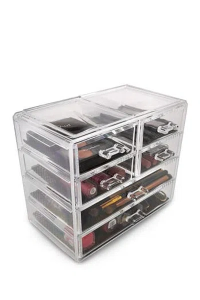 Sorbus Acrylic 6 Drawer Cosmetics Makeup & Jewelry Storage Case Display In Transparent