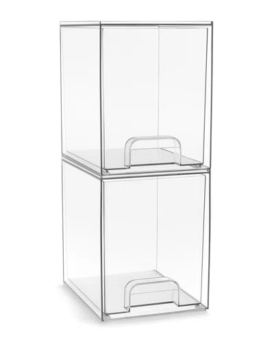 Sorbus Acrylic Clear Organizer Storage Drawers In Transparent