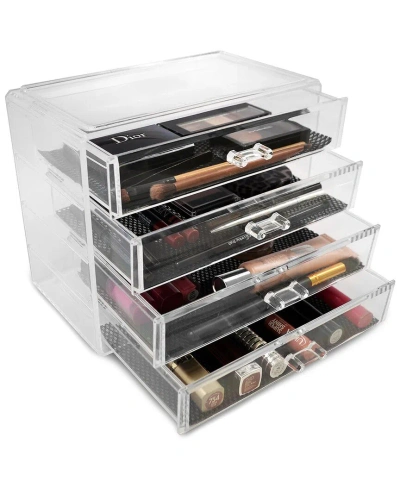 Sorbus Acrylic Cosmetic & Makeup Storage Case In Transparent