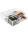 Sorbus Acrylic Makeup Storage Drawers In Transparent