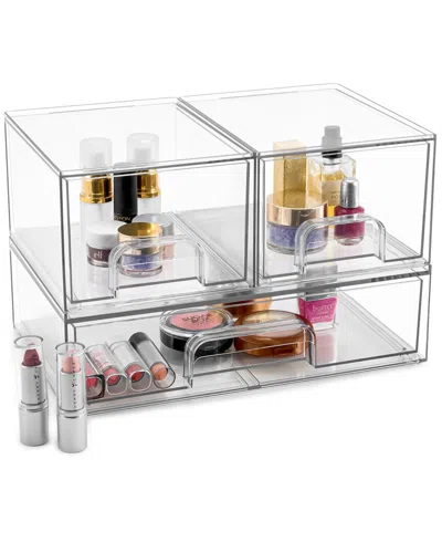 Sorbus Acrylic Organizer Storage Drawers In Transparent
