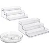 Sorbus Acrylic Spice Organizer Set In Transparent