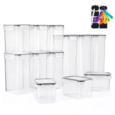Sorbus Airtight Food Storage Containers Set 12 Pack In Clear
