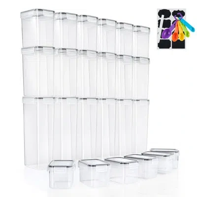 Sorbus Airtight Food Storage Containers Set 24 Pack In Clear