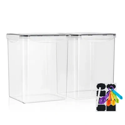 Sorbus Airtight Food Storage Containers With Lids 2 Pack In Clear
