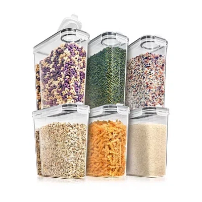 Sorbus Airtight Storage 12-pc. Food Dispenser In Transparent