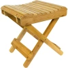 Sorbus Bamboo Folding Step Stool Bench In Bamboo