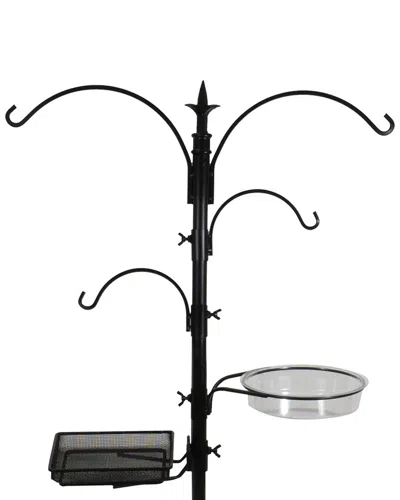 Sorbus Bird Feeding & Bath Station In Black